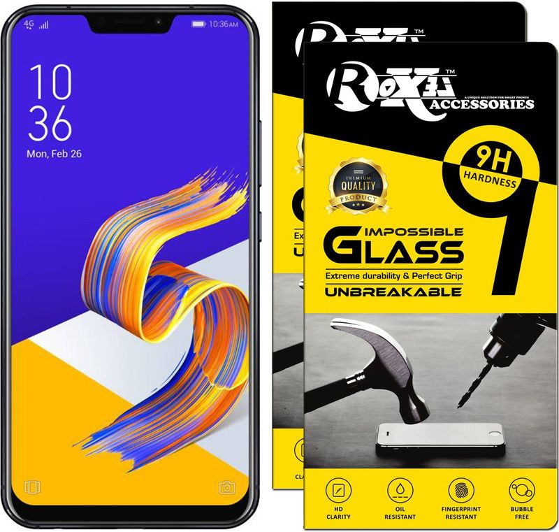 Roxel Impossible Screen Guard for Asus Zenfone 5Z  (Pack of 2)