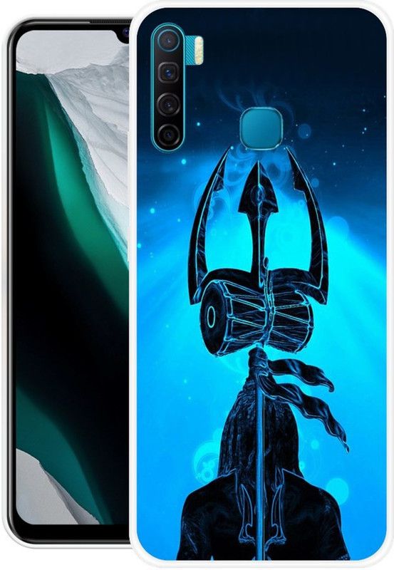 KLC Back Cover for Infinix S5, Infinix S5 Lite  (Black, Blue, Grip Case, Silicon)