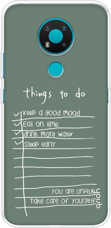 QRIOH Back Cover for Nokia 3.4  (Multicolor, Grip Case, Silicon, Pack of: 1)