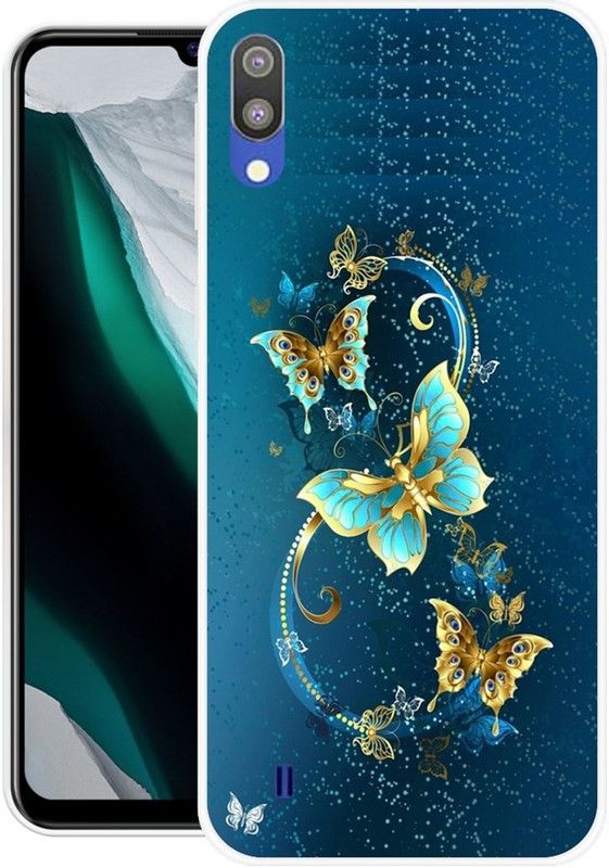 BLUEZAP Back Cover for Samsung Galaxy M01  (Blue, Grip Case, Silicon, Pack of: 1)