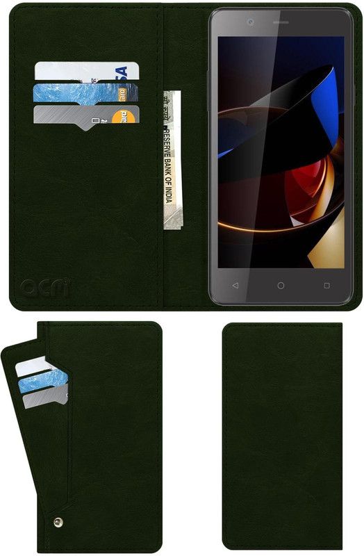 ACM Flip Cover for Swipe Elite 2 Plus  (Green, Cases with Holder, Pack of: 1)