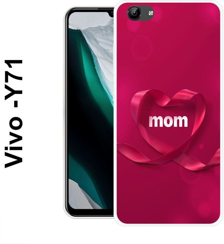KUDI Back Cover for Vivo Y71, Vivo Y71i  (Pink, White, Grip Case, Silicon)