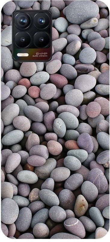URCHIN Back Cover for Realme 8 stones, water, colourfull stones, natural  (Multicolor, Shock Proof, Pack of: 1)