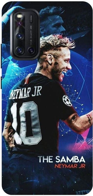THE NARAYANA COLLECTIONS Back Cover for VIVO V19-1933-NEON,JR,NEYMAR,STYLISH,FOOTBALLER  (Multicolor, Hard Case, Pack of: 1)
