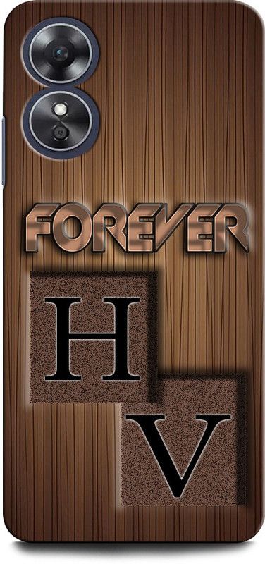 INTELLIZE Back Cover for OPPO A17 HV, H LOVE V, V LOVE H, H LETTER, V LETTER, HV NAME  (Multicolor, Hard Case, Pack of: 1)