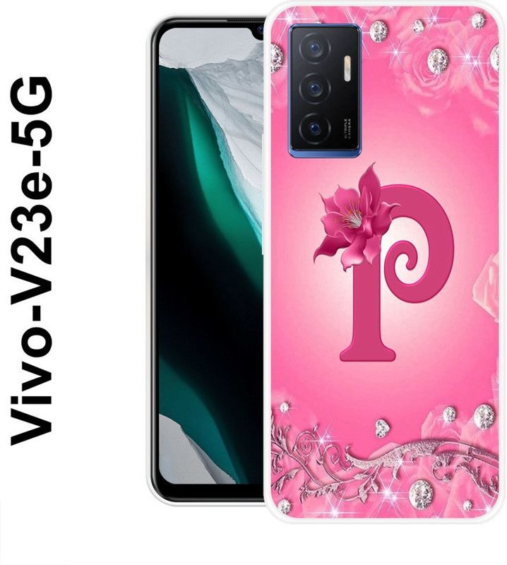 Sswastik Back Cover for Vivo V23e 5G  (Pink, Silicon)