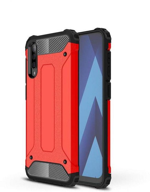 Elica Bumper Case for Samsung Galaxy A70  (Red, Rugged Armor, Pack of: 1)