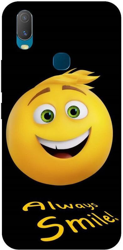 URCHIN Back Cover for Vivo Y15 smiley, Emoji, Cute, funny, Smile  (Multicolor, Shock Proof, Pack of: 1)