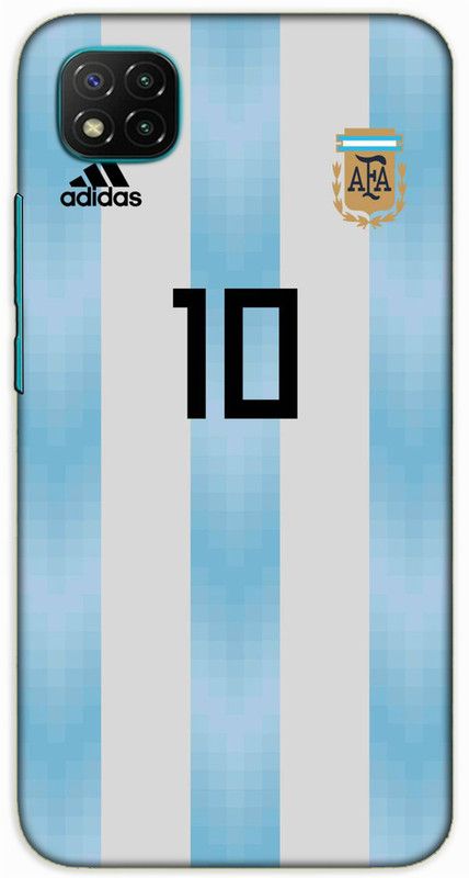 iprinto Back Cover for Poco C3 Messi Back Cover  (Blue, Hard Case)