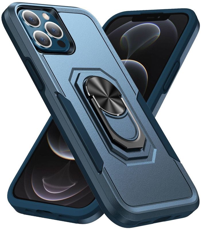 Pure Color Back Cover for Apple iPhone 12 Pro MAX (6.7 Inch)  (Blue, Dual Protection, Pack of: 1)