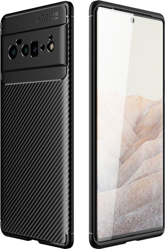 Zelfo Back Cover for Google Pixel 6  (Black, Silicon, Pack of: 1)