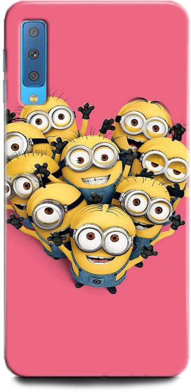 Afterglow Back Cover for SAMSUNG Galaxy A7 MINIONS, CUTE, FUNNY, CARTOON, MINIONS CUTE, CUTE  (Multicolor, Shock Proof, Pack of: 1)