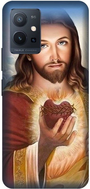 VS PRINT LINK Back Cover for VIVO T1 (5G) , V2141 ,Jesus Church Christian Printed cover  (Brown, Hard Case, Pack of: 1)