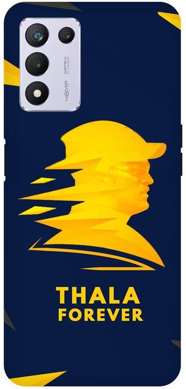 THE NARAYANA COLLECTIONS Back Cover for REALME 9 SE- RMX3461-DHONI,THALA,STYLISH,MSD,CSK  (Multicolor, Hard Case, Pack of: 1)