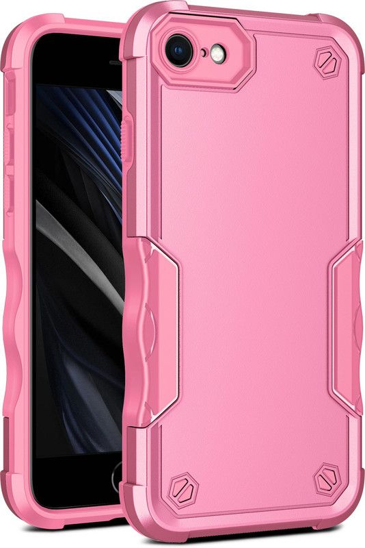 Cubix Back Cover for Apple iPhone 8 / iPhone 7 / iPhone SE ( 2020 / 2022 )  (Pink, Dual Protection, Pack of: 1)