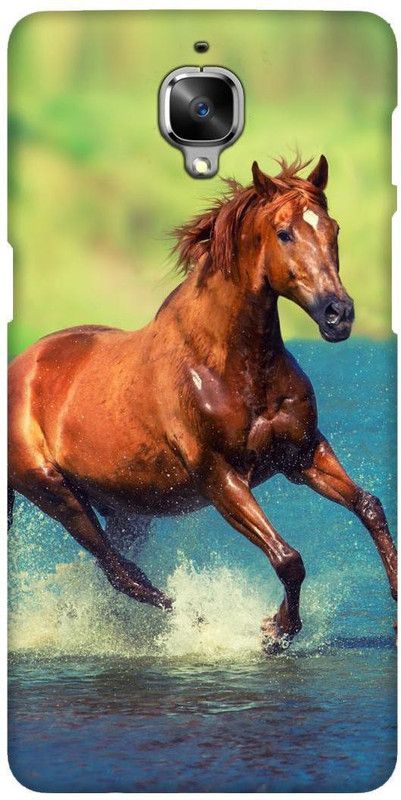 Smutty Back Cover for OnePlus 3, A3003, A3000, SM-A3000 - Horse Print  (Multicolor, Hard Case, Pack of: 1)