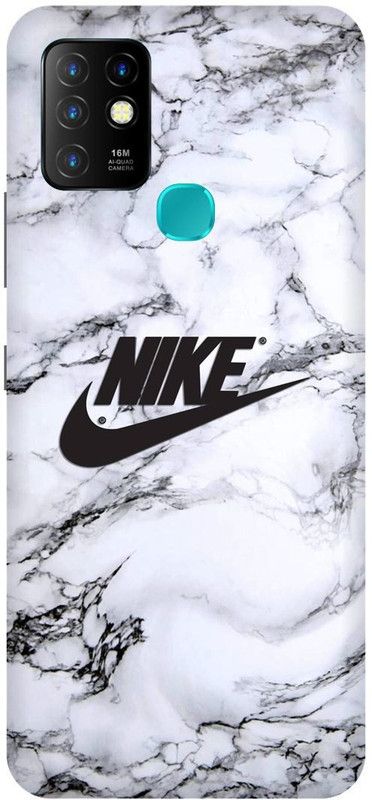 FIKORA Back Cover for Infinix Hot 10, X682B, NIKE, SIGN, LOGO, EMBLEM  (White, Hard Case, Pack of: 1)