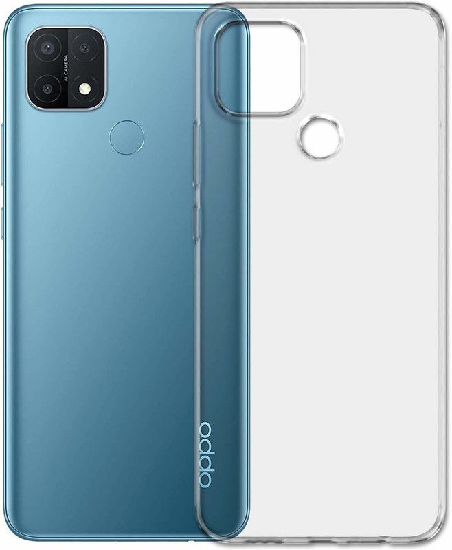 ONCRAVES Back Cover for Oppo A15 Crystal Clear.  (Transparent, Flexible, Silicon, Pack of: 1)