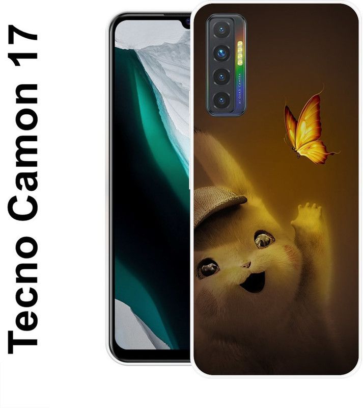 SUPER CASE Back Cover for Tecno Camon 17, Tecno Camon 17P  (Brown, Silicon)
