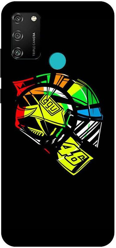 URCHIN Back Cover for Honor9A valentino rossi, vr46, vr46 helmet, agv, bike rider, motogp  (Multicolor, Shock Proof, Pack of: 1)