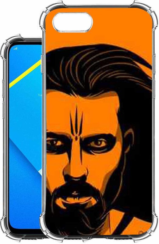 Snazzy Back Cover for realme c2  (Orange, Shock Proof, Silicon, Pack of: 1)