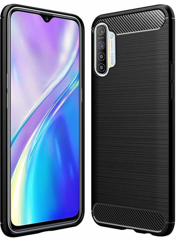 Flipkart SmartBuy Back Cover for Realme XT Carbon Fiber TPU Cover  (Black, Shock Proof, Pack of: 1)