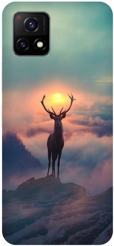 Bluvver Back Cover for Vivo Y72 5G, V2060, Printed Animal Deer Back Cover  (Multicolor, Hard Case, Pack of: 1)