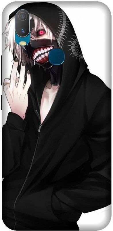 URCHIN Back Cover for Vivo Y12 Tokyo Ghoul, Keneki, Anime, Ghoul, Superpower, Heros, Skull, Dark  (Multicolor, Shock Proof, Pack of: 1)
