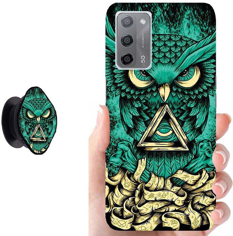 Zappy Back Cover for Oppo A53s 5G, Oppo A55 5G, Oppo A61  (Multicolor, Cases with Holder, Pack of: 1)