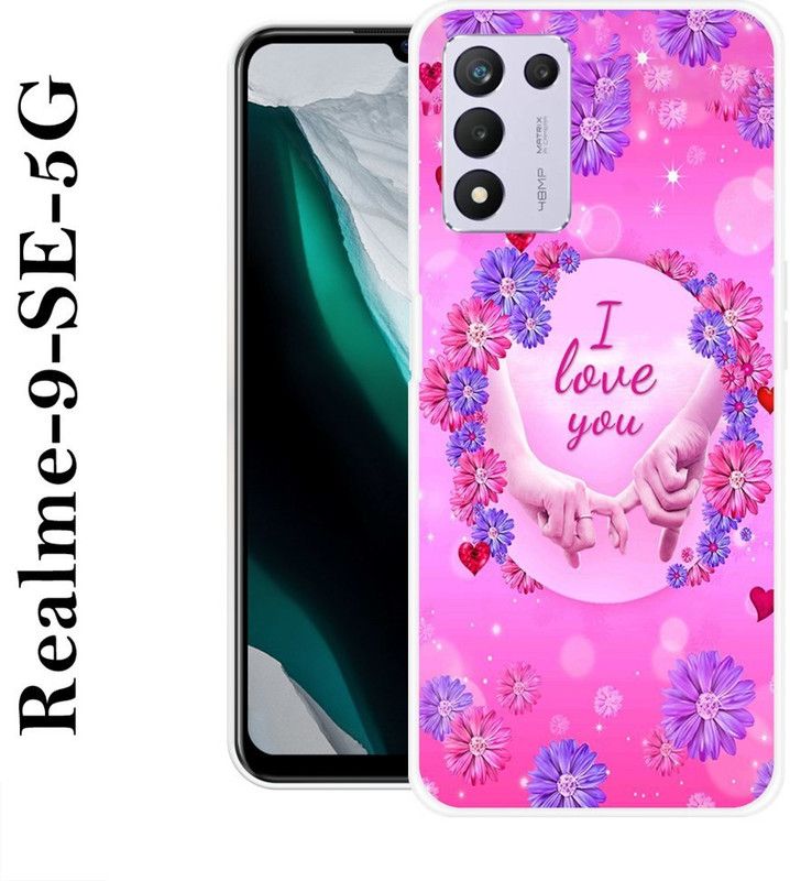SIMAWAT Back Cover for Realme 9 SE 5G  (Purple, Blue, Grip Case, Silicon)
