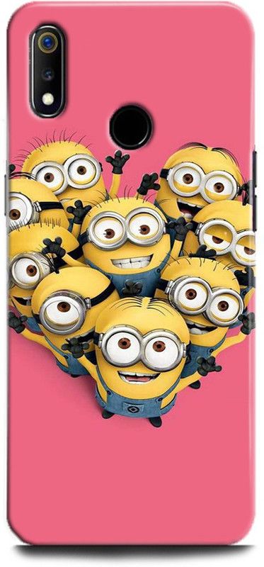 Afterglow Back Cover for Realme 3 Pro MINIONS, CUTE, FUNNY, CARTOON, MINIONS CUTE, CUTE  (Multicolor, Shock Proof)