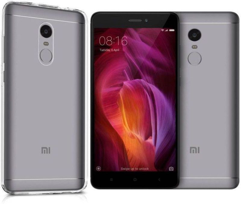 CELLCAMPUS Back Cover for Mi Redmi Note 4  (Transparent, Pack of: 1)
