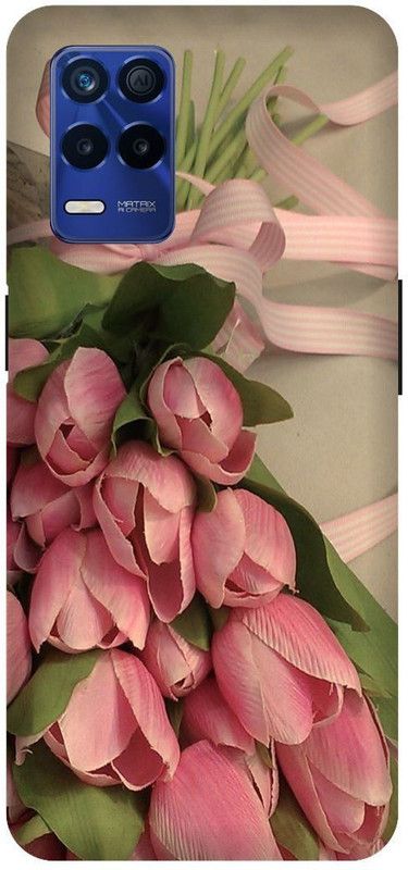 Bluvver Back Cover for Realme 8s 5G , RMX3381, Printed Pink Bouquet Flowers Back Cover  (Multicolor, Hard Case, Pack of: 1)