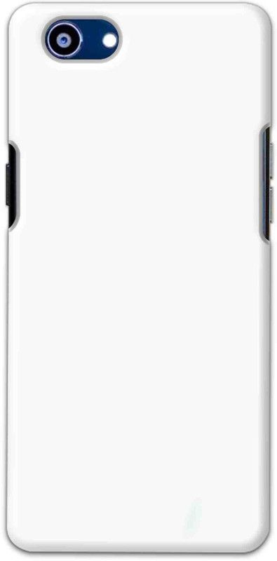 NDCOM Back Cover for Realme 1 Plain White Printed  (Multicolor, Hard Case, Pack of: 1)
