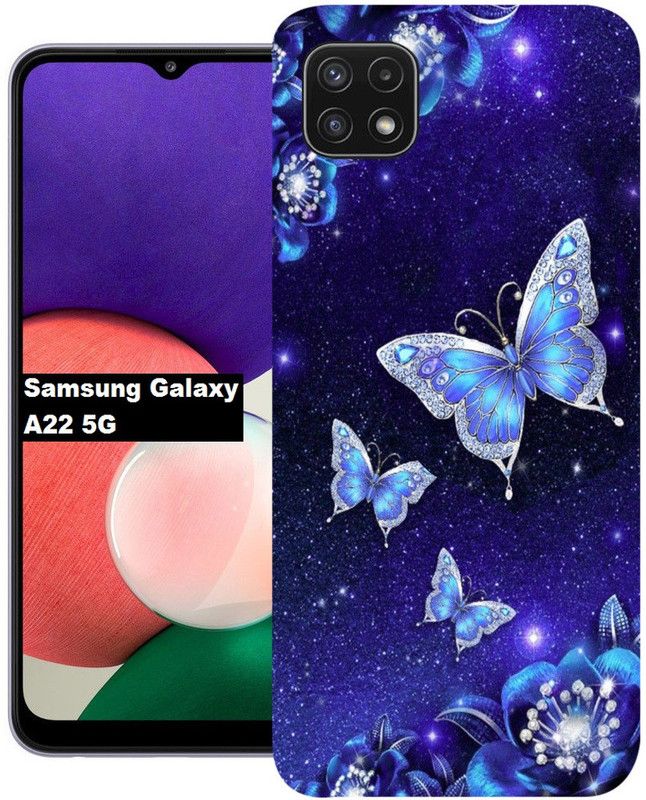 BeauCase Back Cover for Samsung Galaxy A22 5G  (Multicolor, Dual Protection, Silicon)