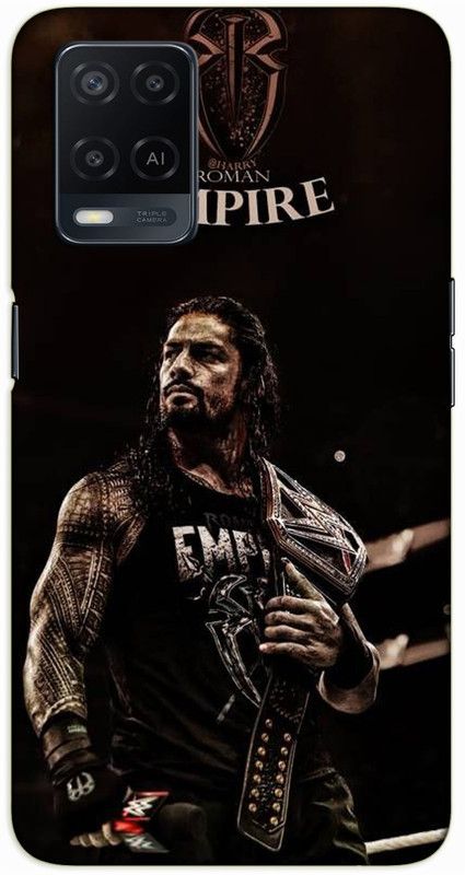 iprinto Back Cover for Oppo A54 4G roman reigns Back Cover  (Black, Hard Case)