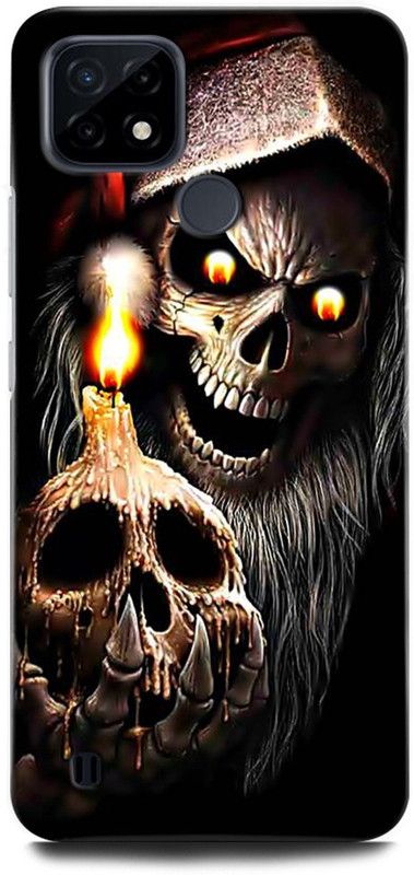 ORBIQE Back Cover for Realme C25Y RMX3265 SKULL, GAMES, ANIME, SKULLGRIMREAPER, POKER, DARKNESS  (Multicolor, Hard Case, Pack of: 1)