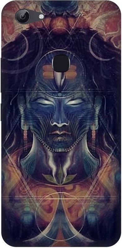 THE NARAYANA COLLECTIONS Back Cover for VIVO Y83-1802-AGHORI,SHIV,JI,BHOLENATH,MAHADEV,BABA  (Multicolor, Hard Case, Pack of: 1)