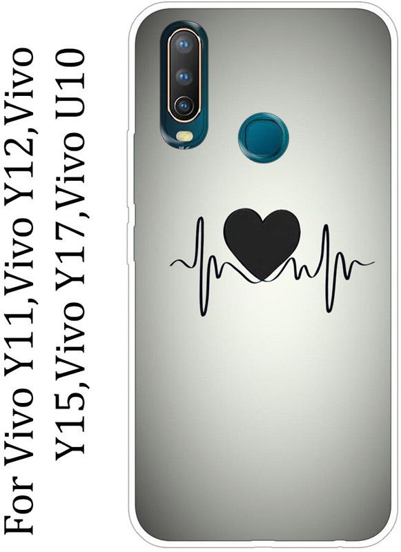 SillyStore Back Cover for vivo Y11, vivo Y12, vivo Y17, vivo U189  (Grey, Grip Case, Silicon, Pack of: 1)