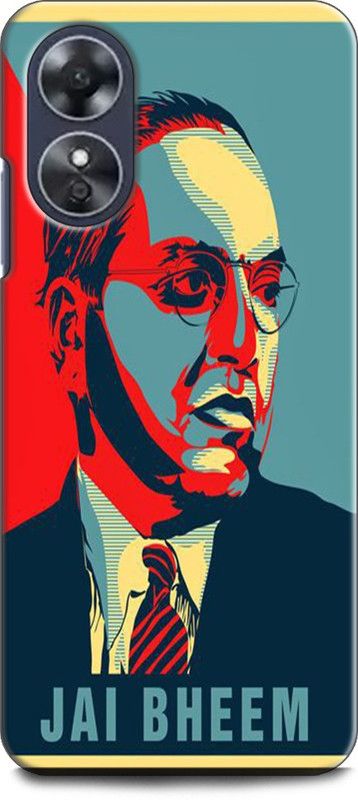 INDICRAFT Back Cover for OPPO A17, CPH2477 BABA SAHEB, DR BHIMRAV AMBEDKAR JI  (Multicolor, Shock Proof, Pack of: 1)