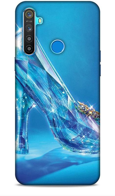 Keviv Back Cover for Realme 5  (Blue, 3D Case)
