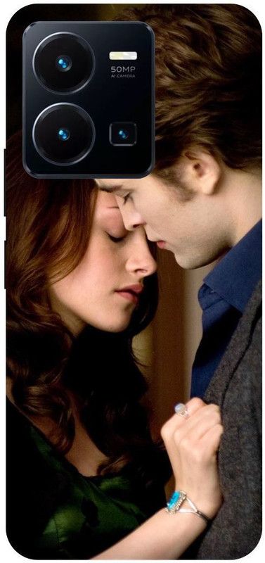 FRONK Back Cover for vivo Y22, V2207, TWILIGHT, SAGA, LOVE, COUPLE  (Grey, Hard Case, Pack of: 1)