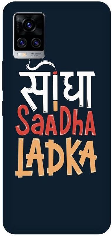URCHIN Back Cover for Vivo V20 Pro sidha sadha ladka, attitude, quotes, motivaton  (Multicolor, Shock Proof, Pack of: 1)