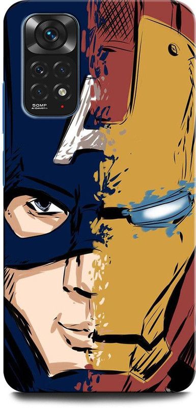 GRAFIQE Back Cover for Redmi Note 11s IRON MAN, IRON MAN MASK, AVENGER, MARVEL, COMIC, END GAME  (Multicolor, Shock Proof, Pack of: 1)