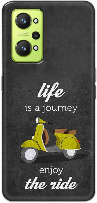 NDCOM Back Cover for Realme GT 2 Life is a Journey Enjoy The Ride Printed  (Multicolor, Hard Case, Pack of: 1)