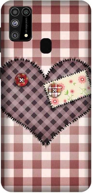 Yoprint Back Cover for Samsung Galaxy M31 Prime Heart love cloth heart back cover  (Multicolor, Hard Case, Pack of: 1)