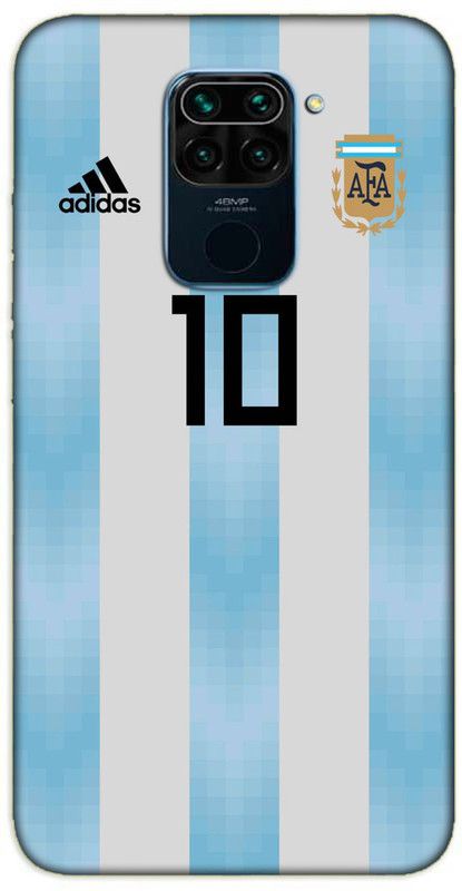 iprinto Back Cover for Mi Redmi Note 9 Messi Back Cover  (Blue, Hard Case, Pack of: 1)