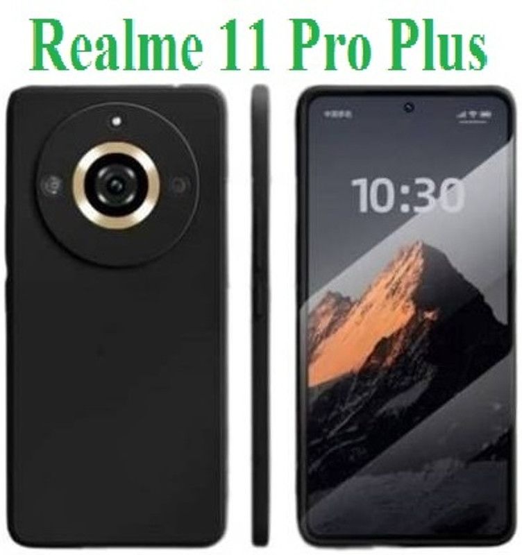 BRENZZ Back Cover for Realme 11 Pro Plus, (CA)  (Black, Shock Proof, Pack of: 1)