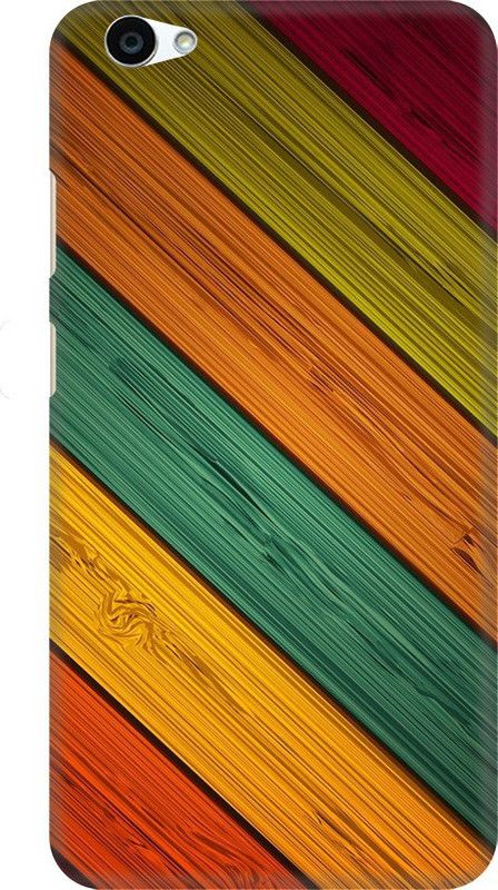 Coberta Case Back Cover for VIVO Y55L wooden pattern Design Back Case For VIVO Y55L By Coberta  (Multicolor, Pack of: 1)