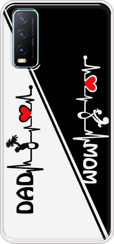 Appcityprint Back Cover for Vivo Y20  (Black, White, Red, Grip Case, Silicon)